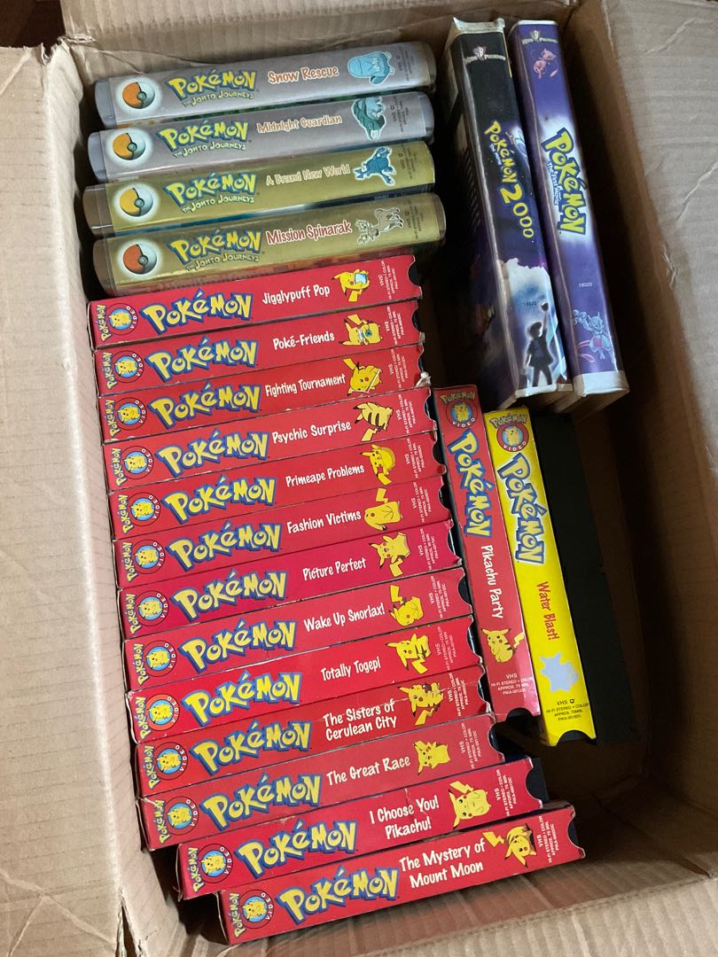 Pokemon VHS Tapes (ORIGINAL), Hobbies & Toys, Music & Media, CDs & DVDs