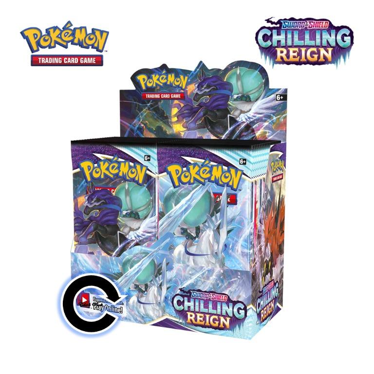 chilling reign booster box sealed Amazon.com: Pokemon TCG Sword & Shield Chilling Reign Booster Pack (10  cards) : Toys & Games