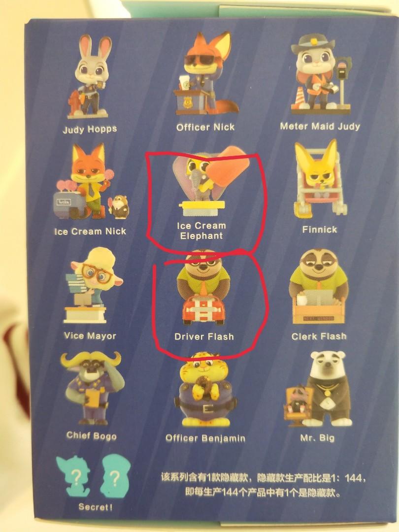 pop mart ZOOTOPIA, 興趣及遊戲, 玩具 & 遊戲類 Carousell