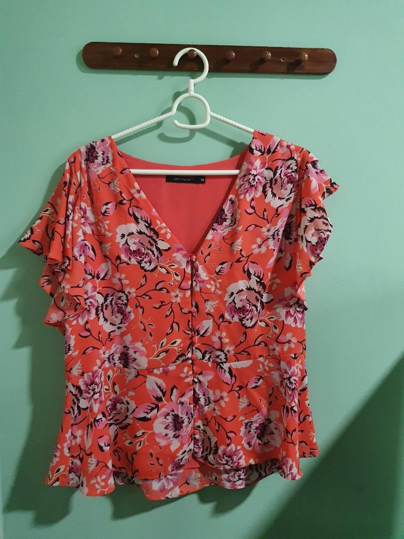 Peplum top portmans top