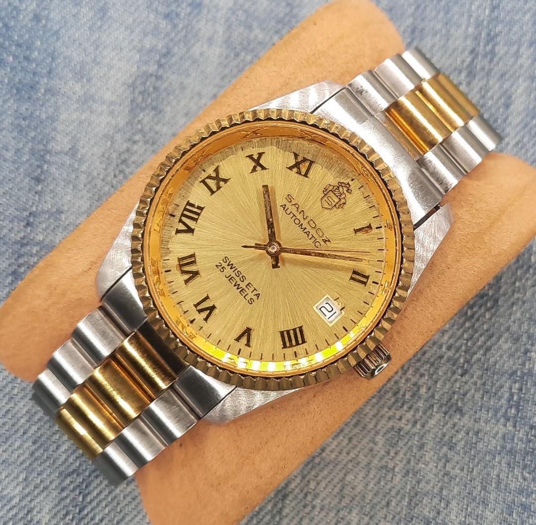 Sandoz Ref. 8501.D.70.2 Date 25 Jewels Swiss Made Automatic