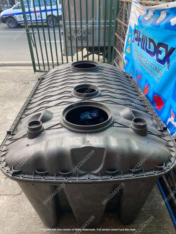 Sanitank Septic Tank 1500 Liters (Category: Construction & Building Materials) located in Quezon City. Submitted by reo_ma (Listing ID 1144320496, Image 2). Description: Sanitank Septic Tank 1500 Liters.