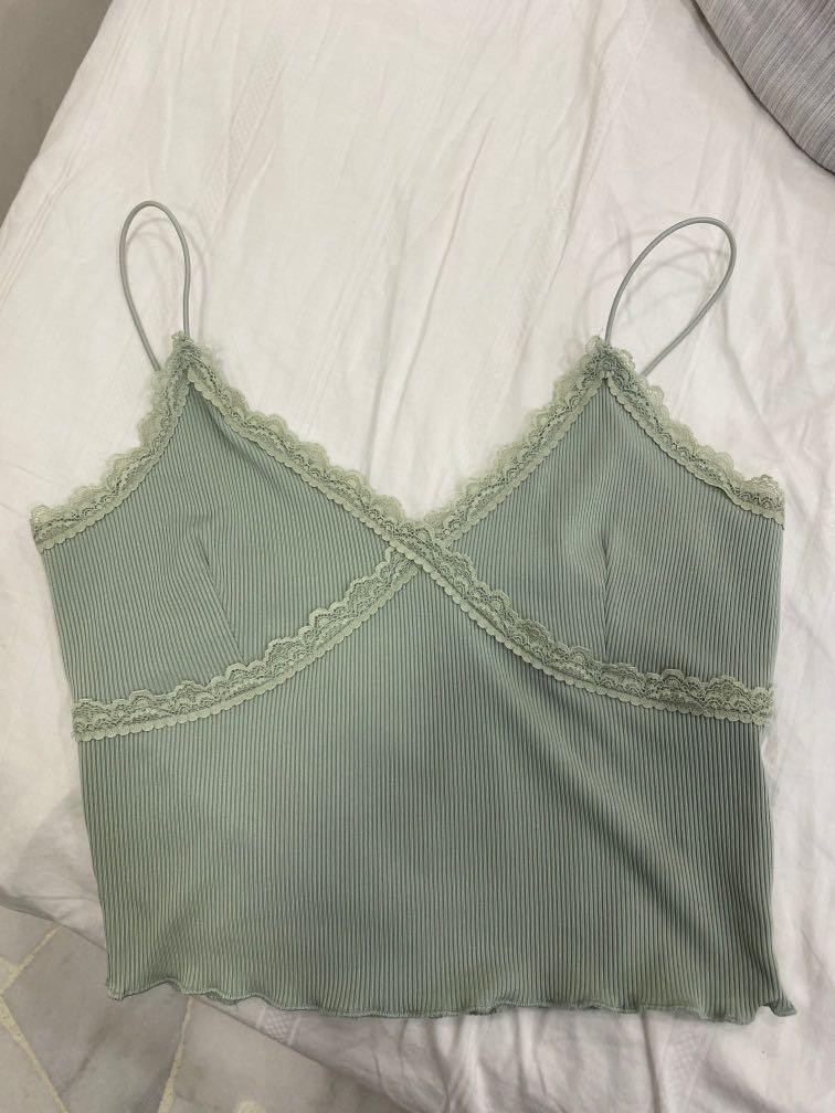 mint green cami top