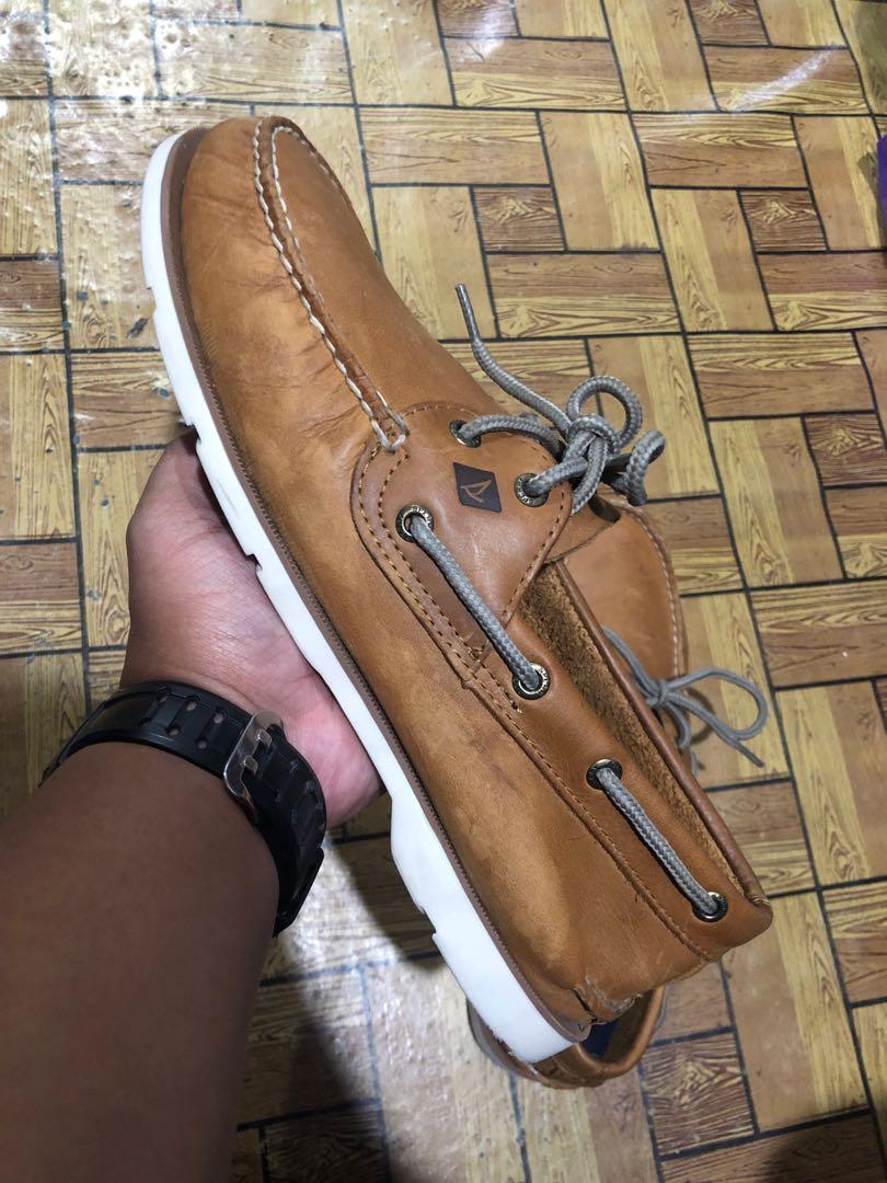 Sperry leeward 2 eye dark tan online