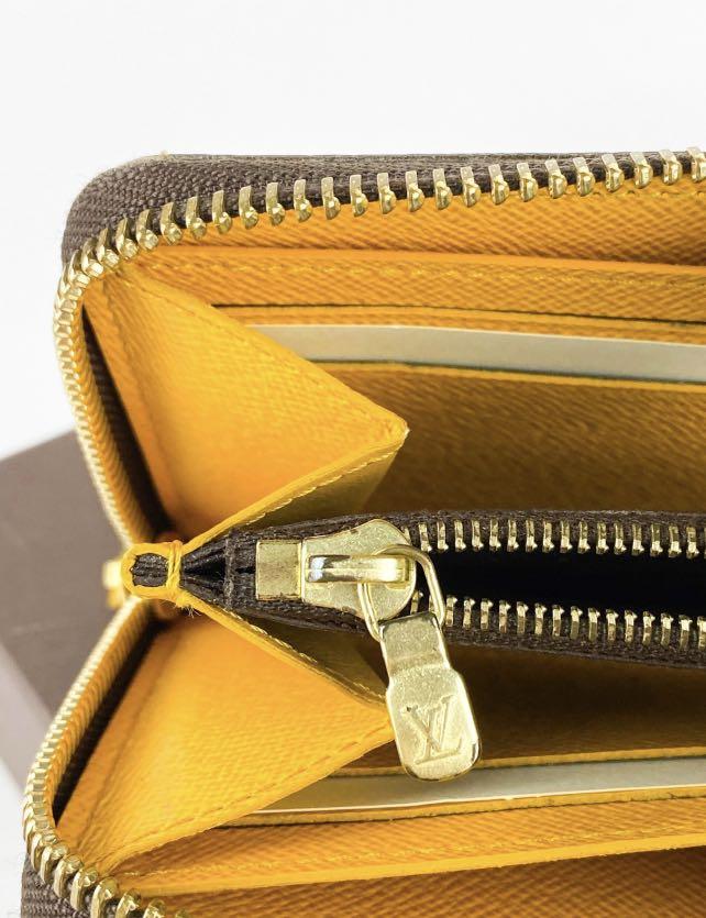 Louis Vuitton Clemence Monogram Jonquille Wallet in Dust Bag at