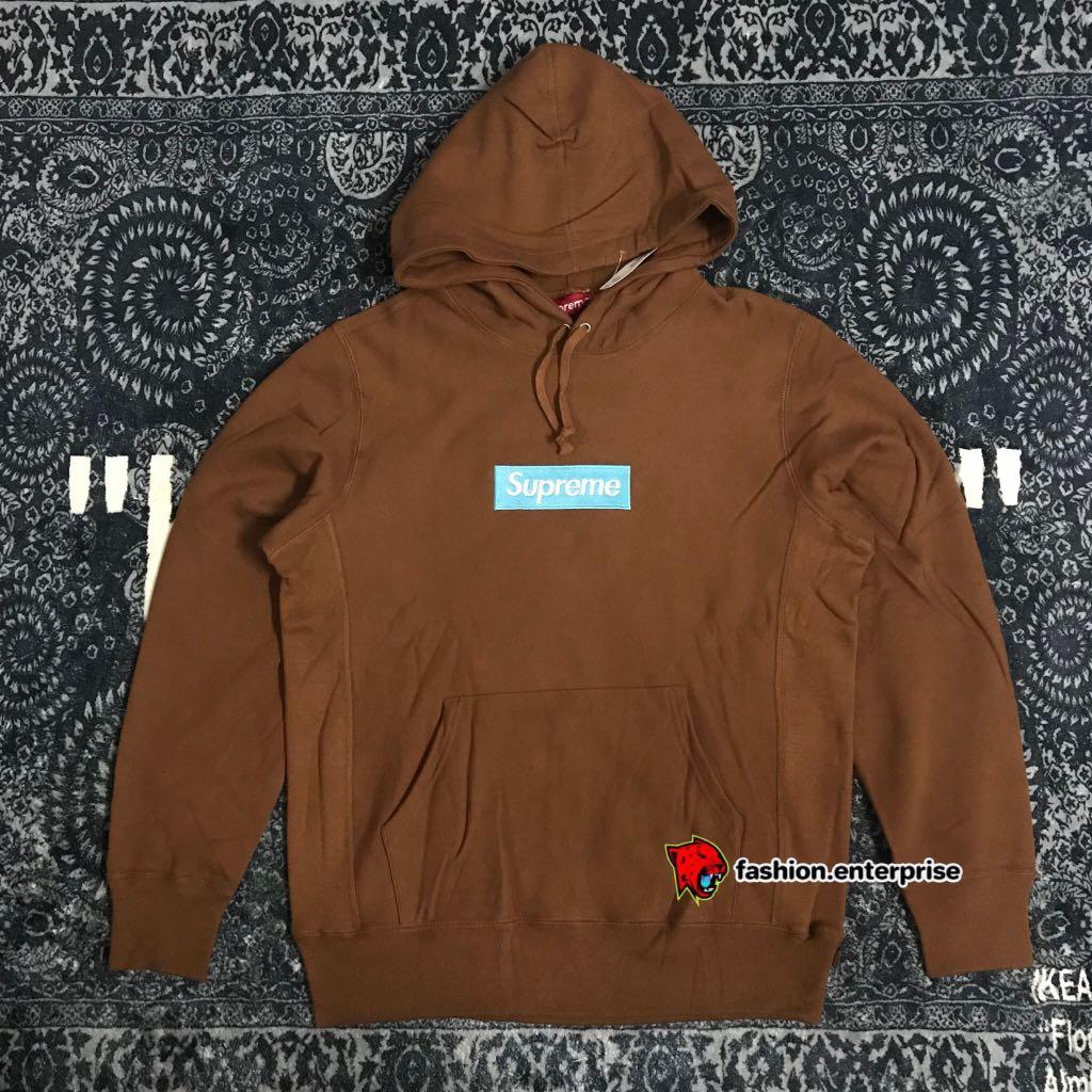 Supreme Blue Hoodie with Red Logo, Men's Fashion, Tops & Sets, Hoodies on  Carousell