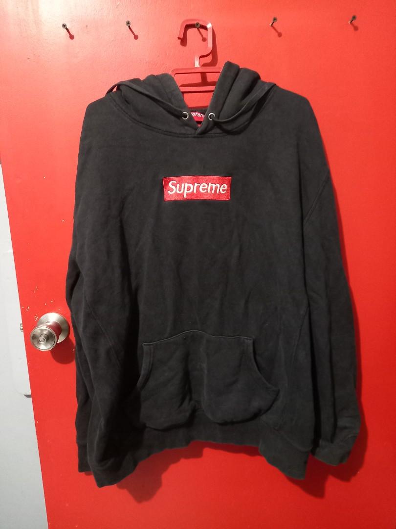 Jaket top hoodie supreme