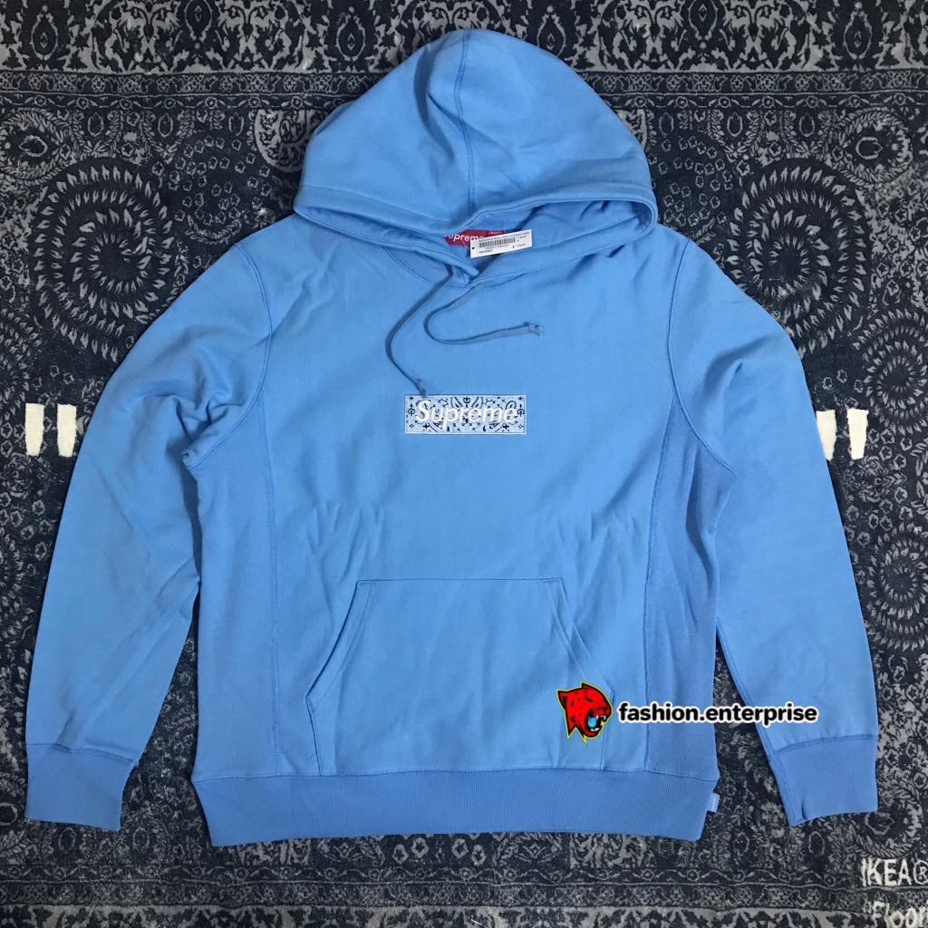 Supreme SS19 Bandana Box Logo Hooded 