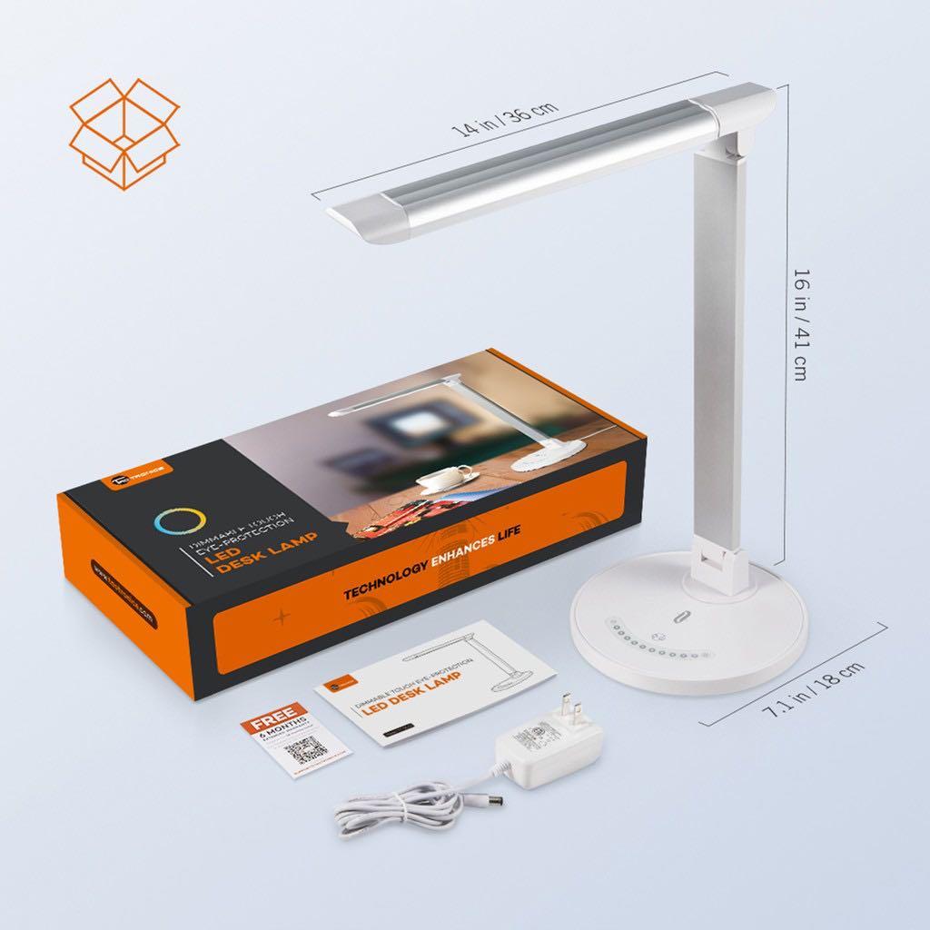TaoTronics TTDL13 LED Desk Lamp, Eyecaring Table Lamps, Dimmable