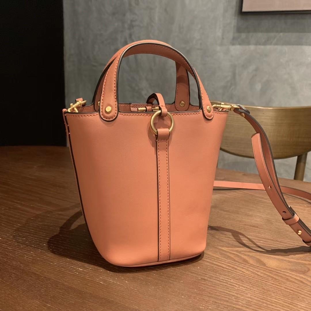 Tory burch miller store stripe bucket bag