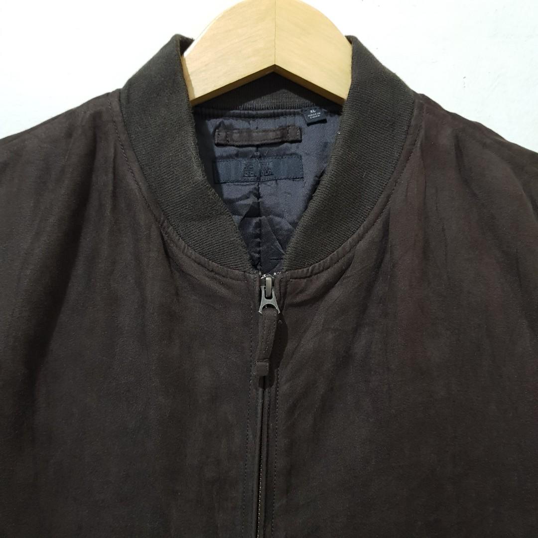 Uniqlo suede bomber on sale