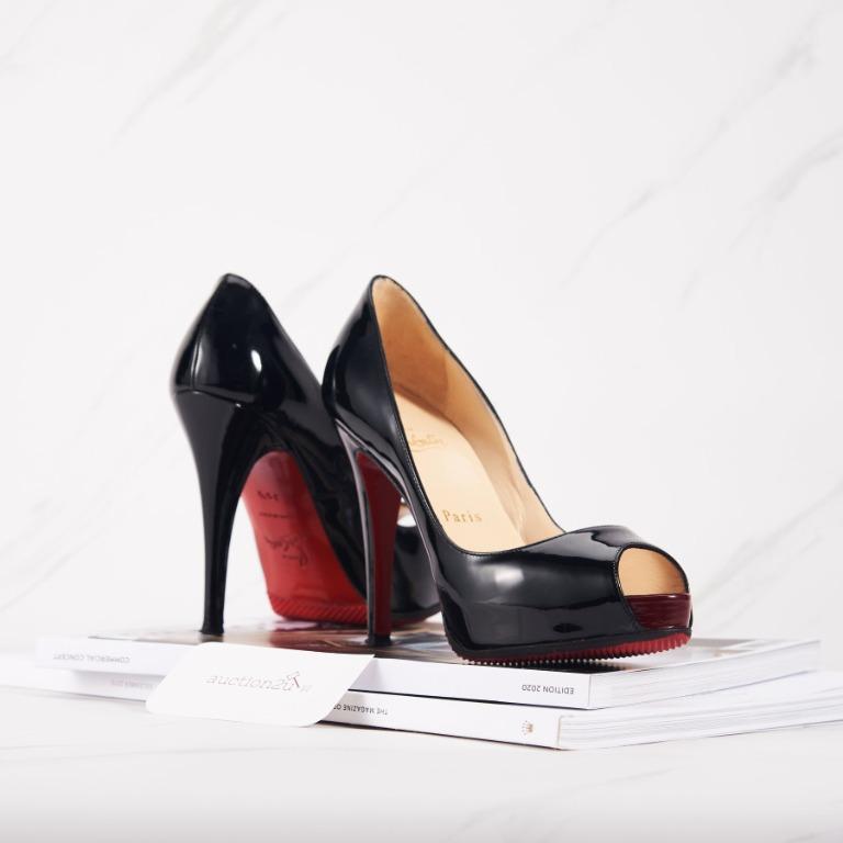 Pre owned Christian Louboutin New Very Prive Pump Black Luxury