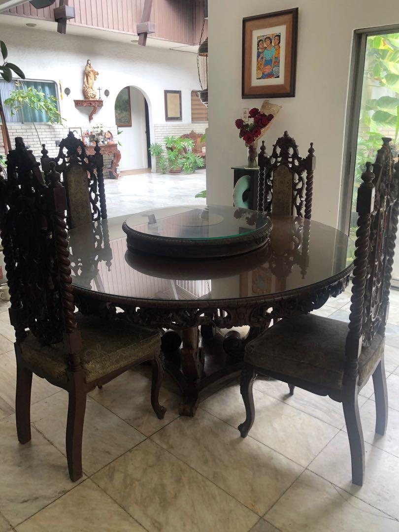 Second hand best sale narra dining table