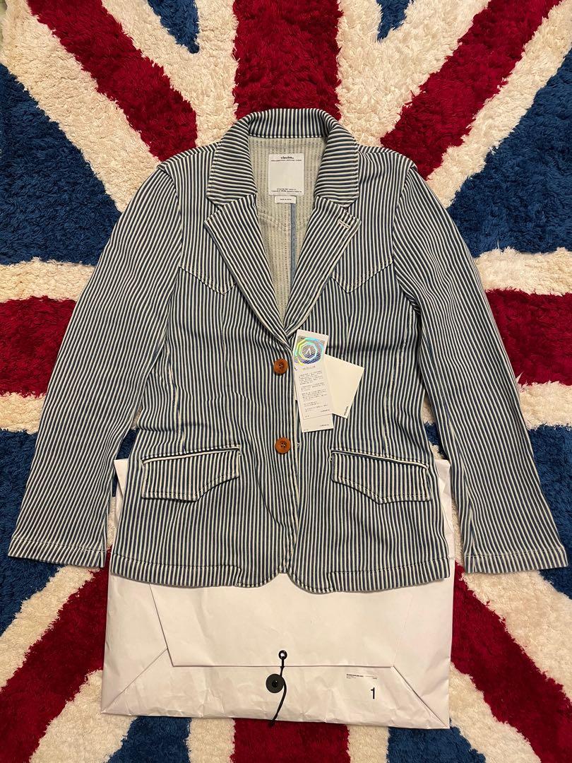 Visvim Wild Bunch Blazer (DMGD DOBBY) Size 1 Indigo, 男裝, 外套及