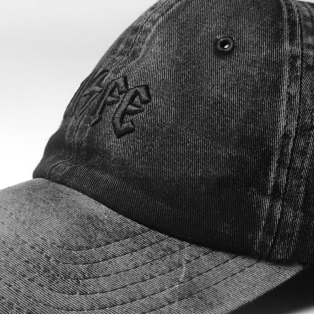 VOLTAGE DAD HAT GREY DENIM WASHED TOPI 