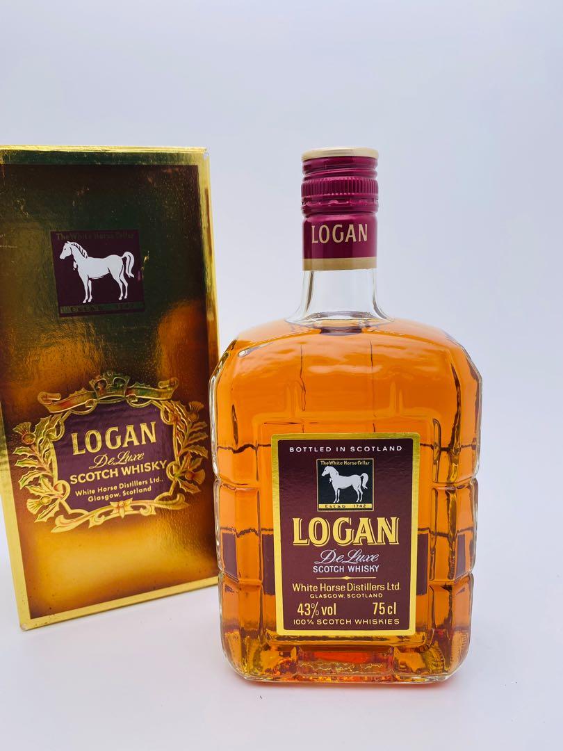 White Horse Logan De luxe Scotch Whisky 750ml 80年代白馬威士忌, 嘢
