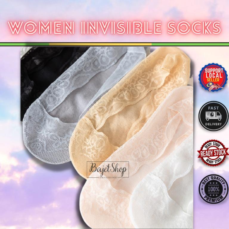 BRAND NEW】 Lace No Traces Non-Slip Invisible Light Smooth Breathable Women  Fashion Boat Socks, Women's Fashion, Watches & Accessories, Socks & Tights  on Carousell