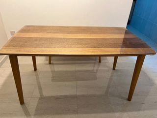 Wooden Dinning Table with Bench