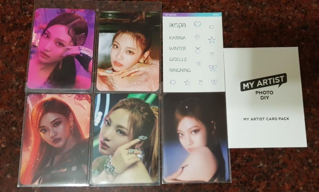 aespa my artist card pack ジゼル セット aespa my artist card pack