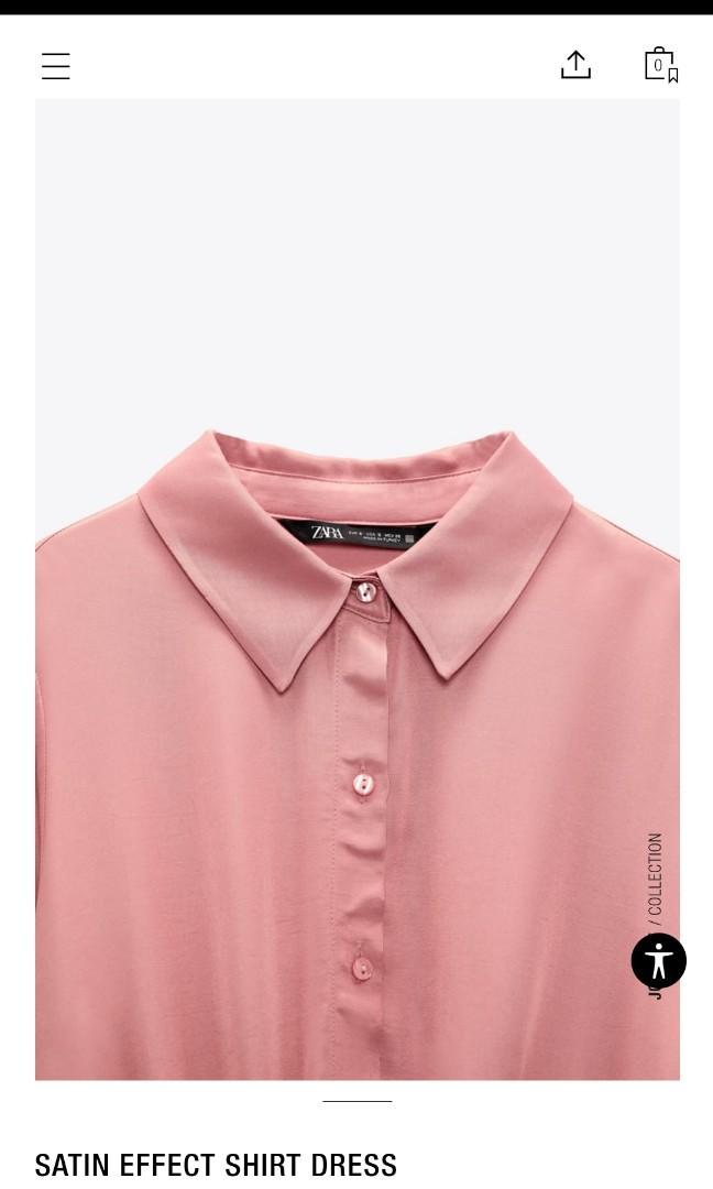 oversized satin effect shirt