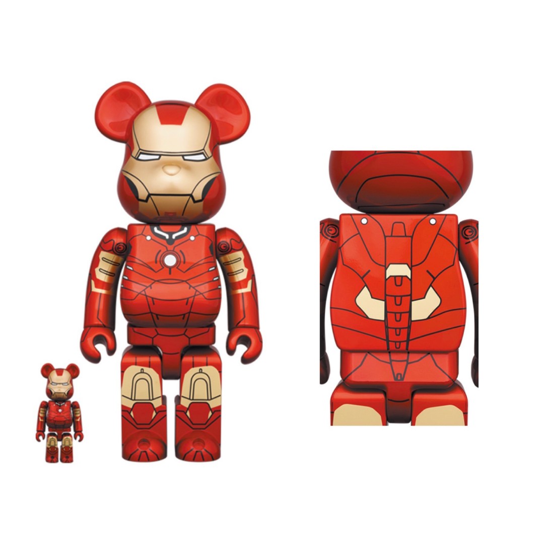 BE@RBRICK IRON MAN MARK 50 100%&400% 2体 - oceanicasfs.com.br