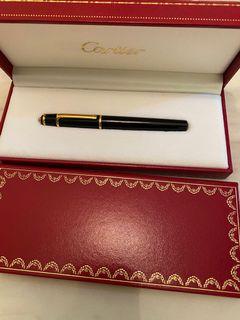 二手 Cartier 經典藍寶石頭鋼筆 ST180008 絕版