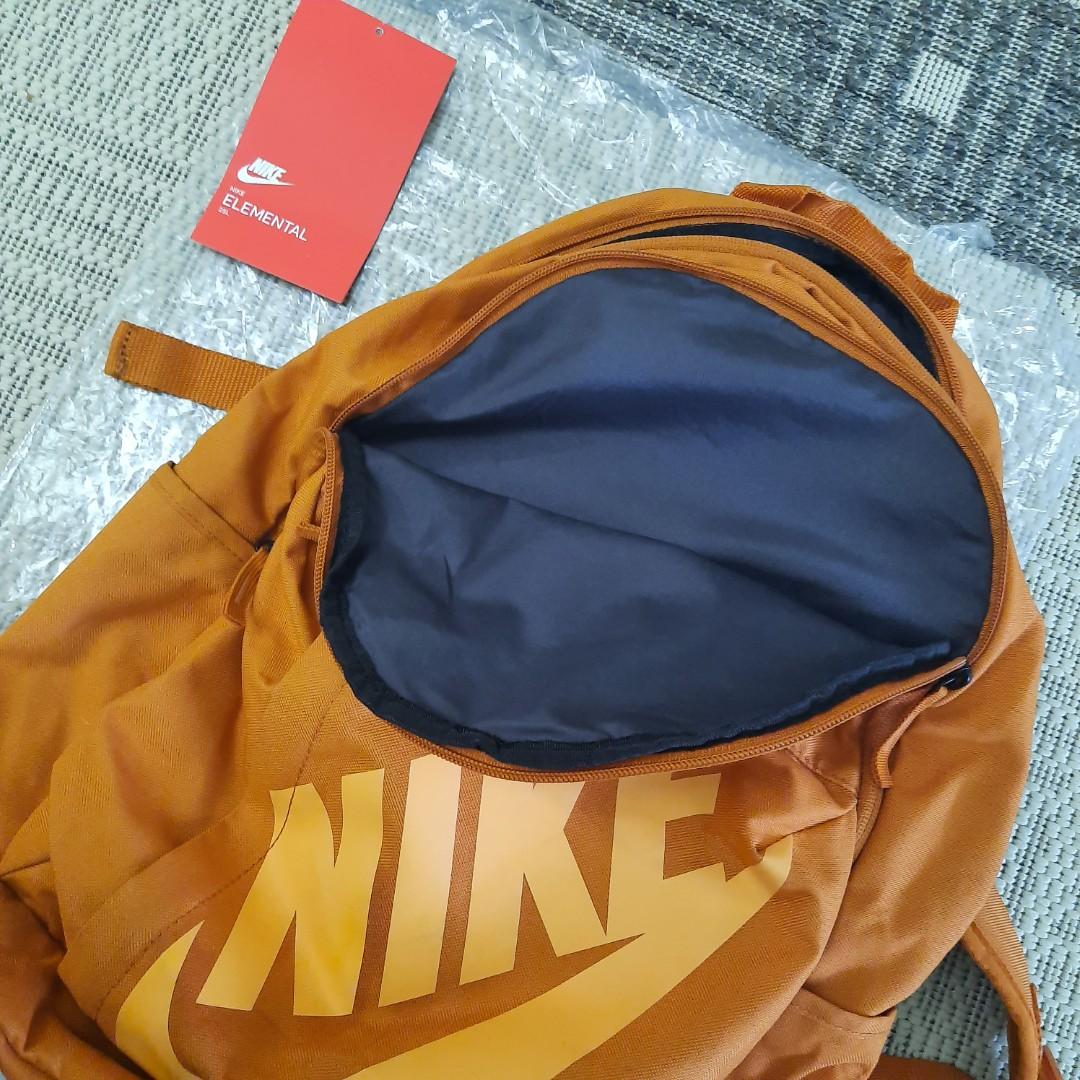 Nike Elemental Backpack Orange Men s Fashion Bags