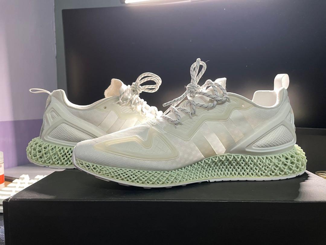 Adidas ZX 2k 4d white, Men's Fashion, Footwear, Sneakers on Carousell