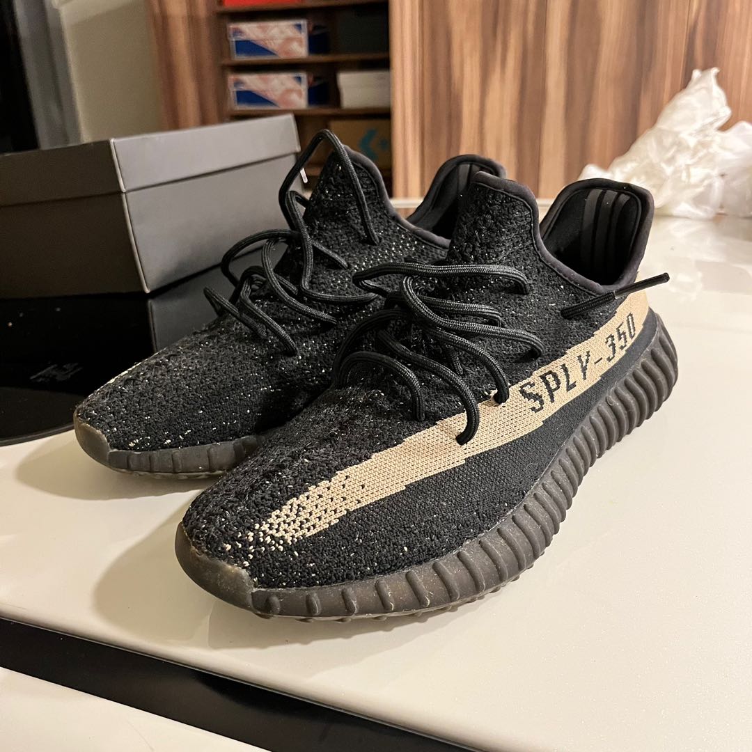 Adidas Yeezy Boost 350 V2 Green BY9611 US10 椰子黑綠二手美品