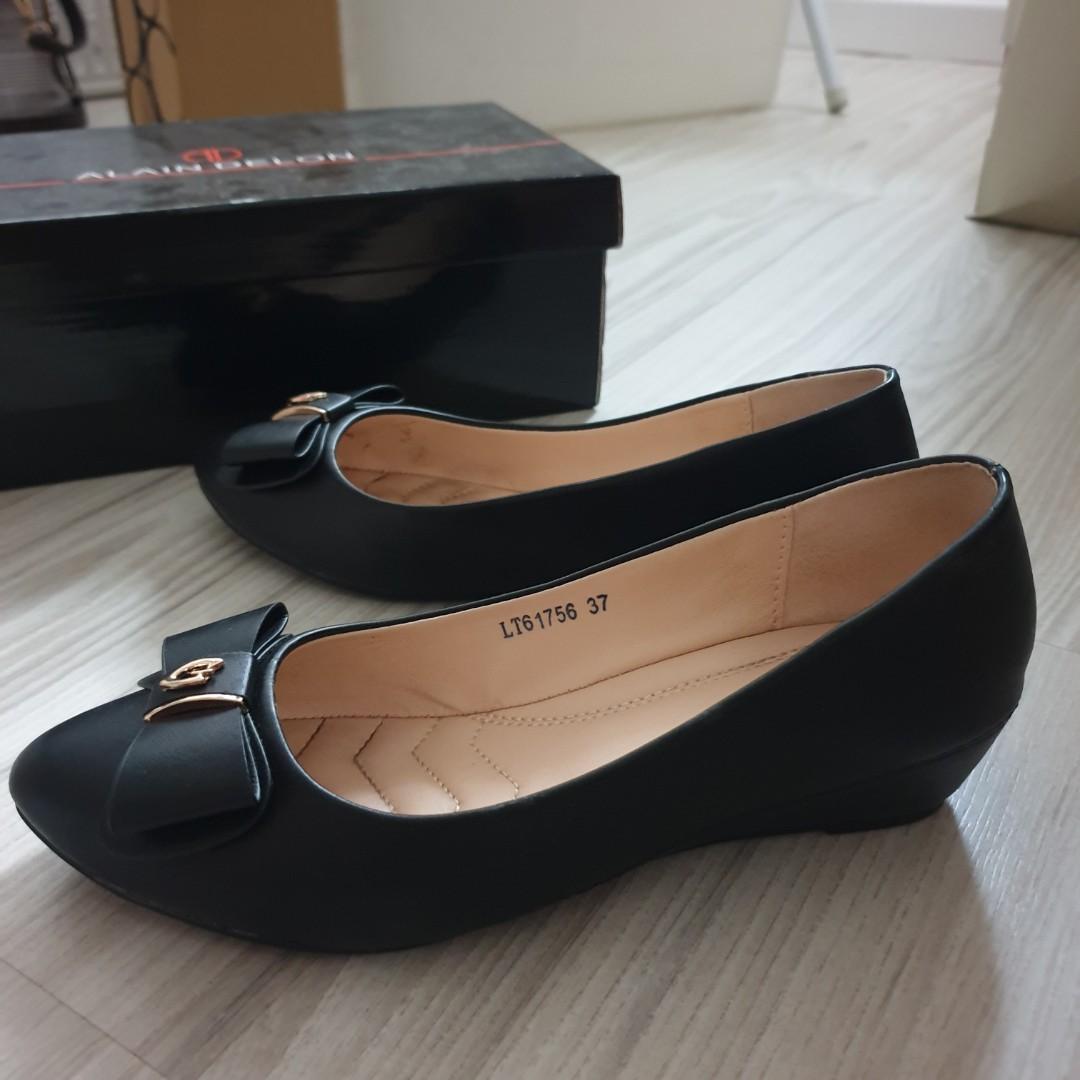 Alain Delon Black Formal Shoes, Women's Fashion, Shoes on Carousell