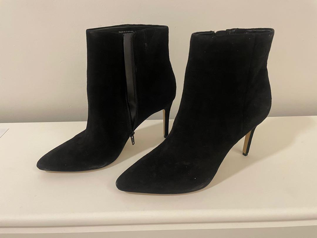 Aldo black suede boots never worn out of the house size 38