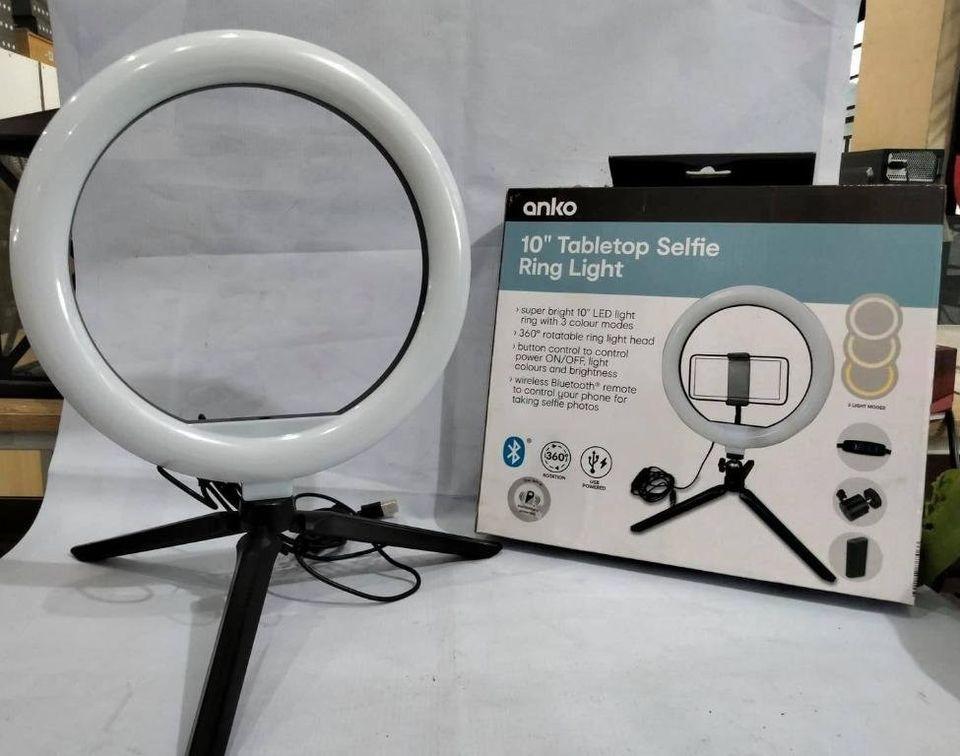 Anko 10" Tabletop Selfie Ring Light, Photography, Photography