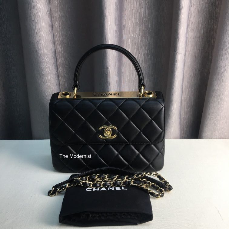 Chanel trendy cc clearance black