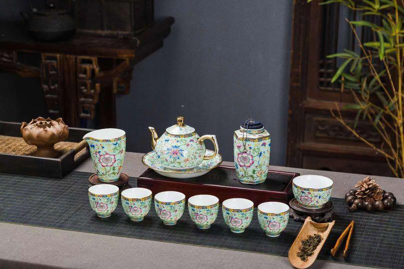 Authentic Chinese tea set, Furniture & Home Living, Kitchenware