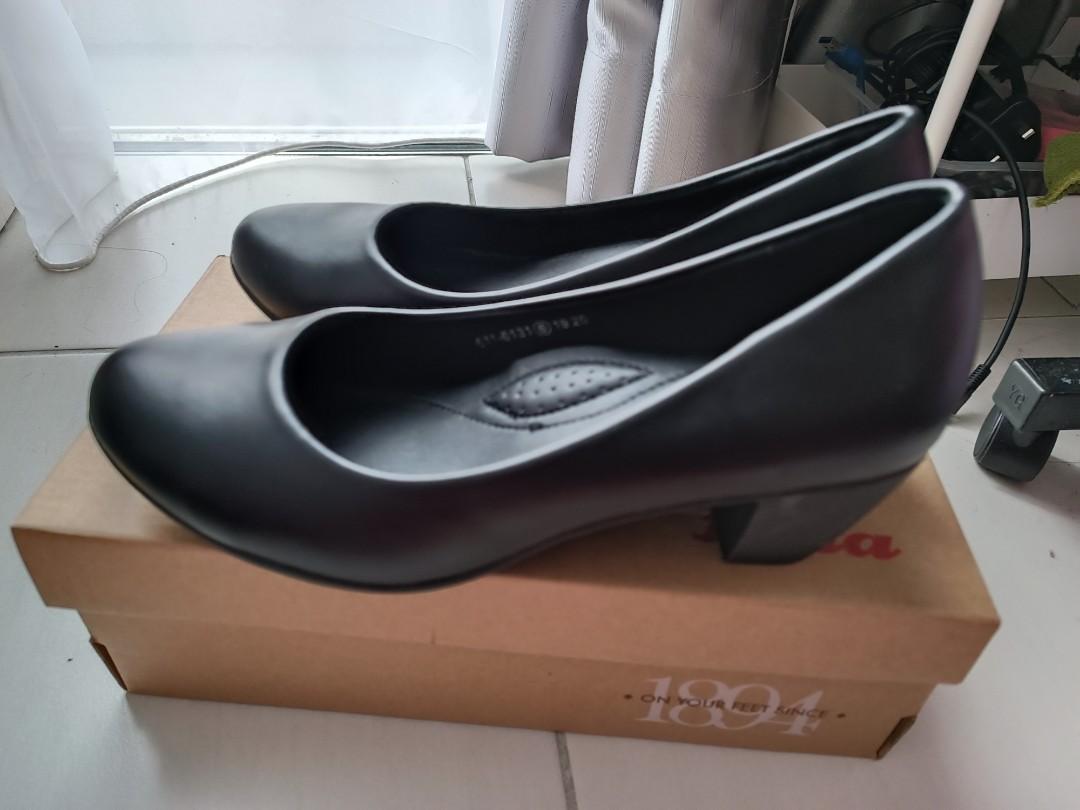 Black court shoes size 6 sales