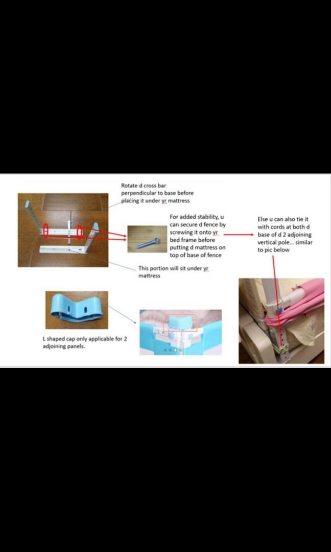 Bed guard (Queen size bed), Babies & Kids, Baby Nursery & Kids Furniture, Bed Guards on Carousell
