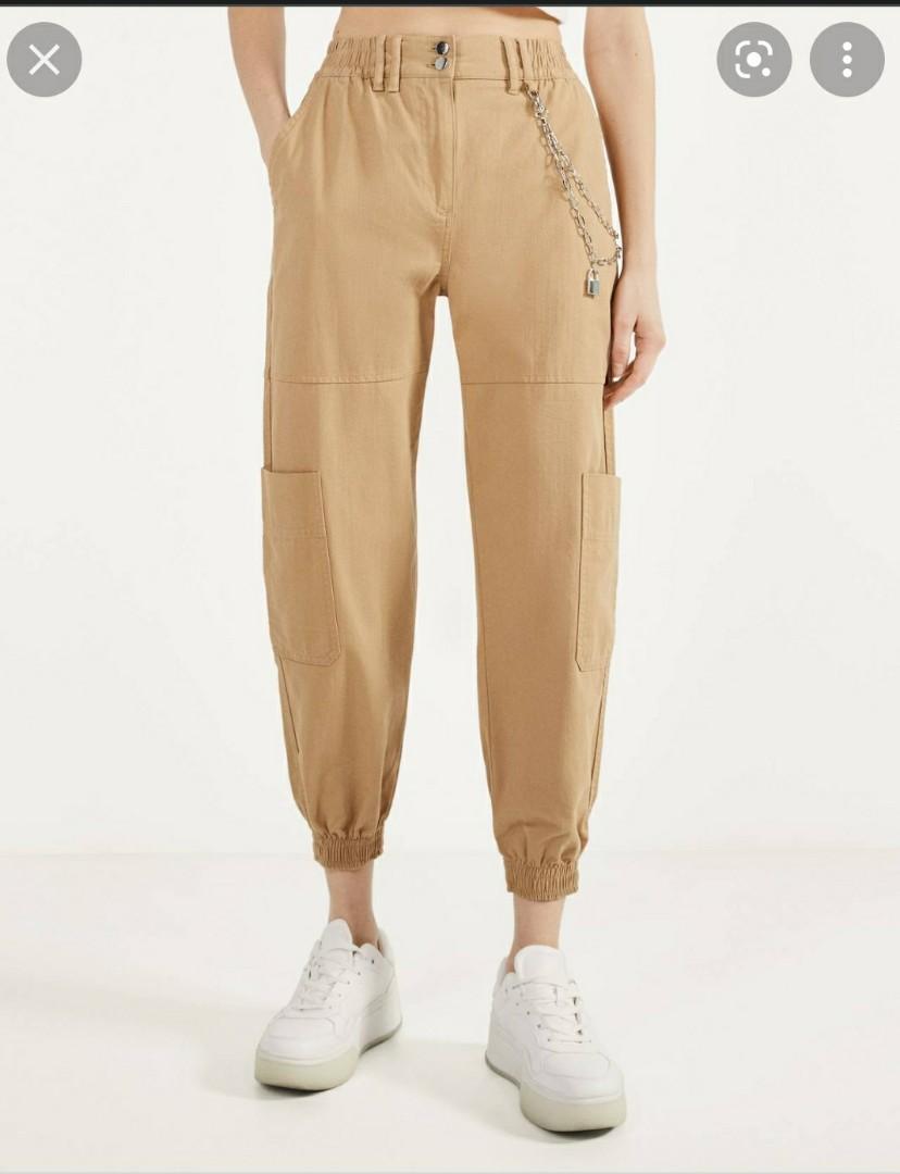 Bershka joggers with chain best sale