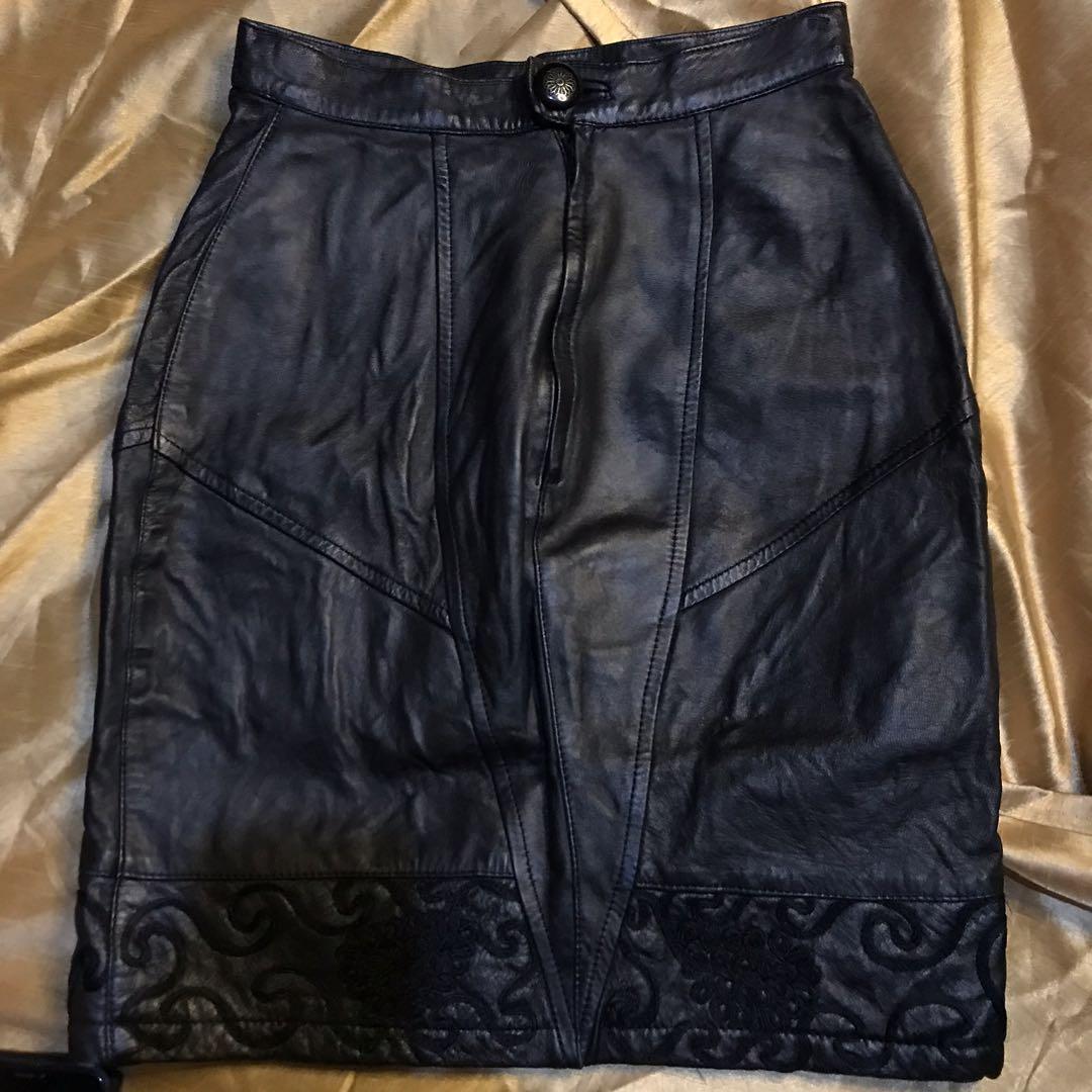 Leather skirt size 22 shop