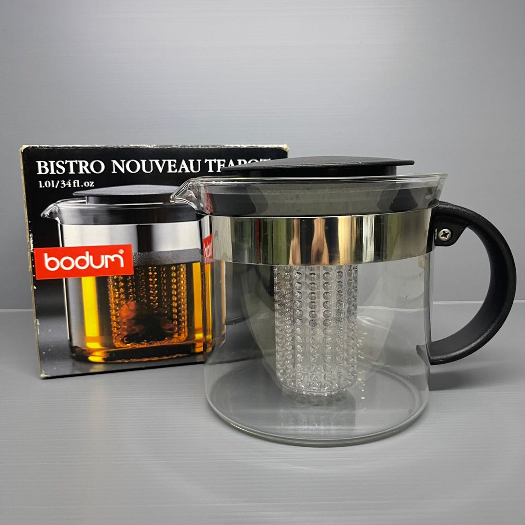 BODUM Bistro Nouveau Teapot 1l, TV & Home Appliances, Kitchen