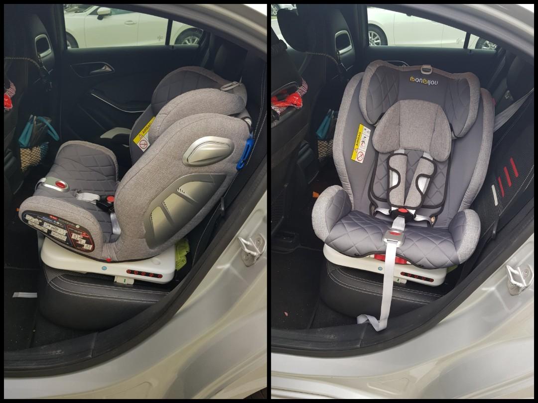 Bonbijou Revolution 360 Isofix Car Seat like new Babies Kids