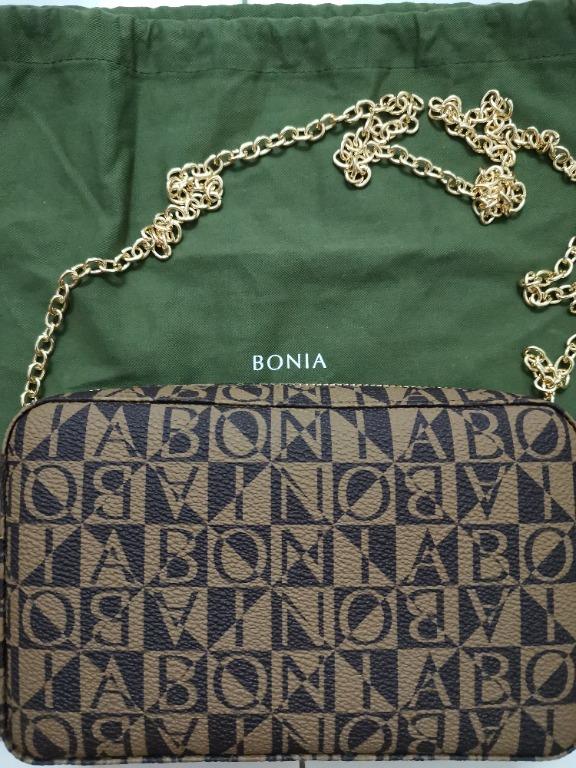 Tas Bonia Sonia Monogram Handbag Sling Bag 3128 Semi Platinum (Kode:  BON476) 