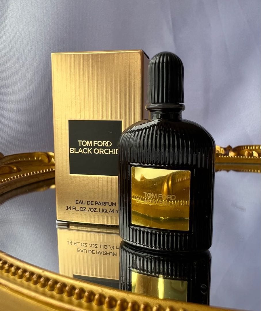 Brand New] Authentic Tom Ford Black Orchid EDP 4ml miniature with gold box,  Beauty & Personal Care, Fragrance & Deodorants on Carousell
