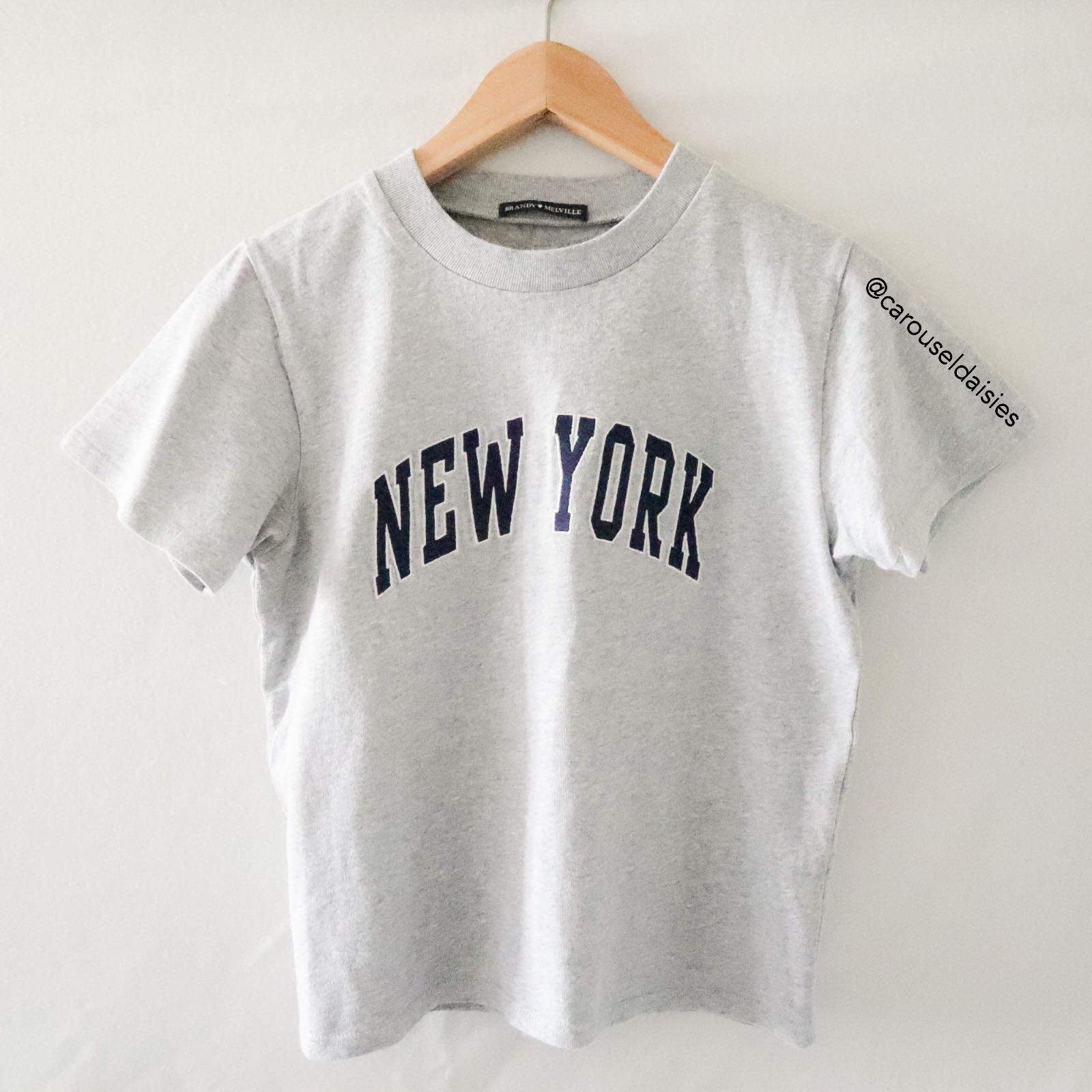 bnwot brandy melville grey ribbed helen top