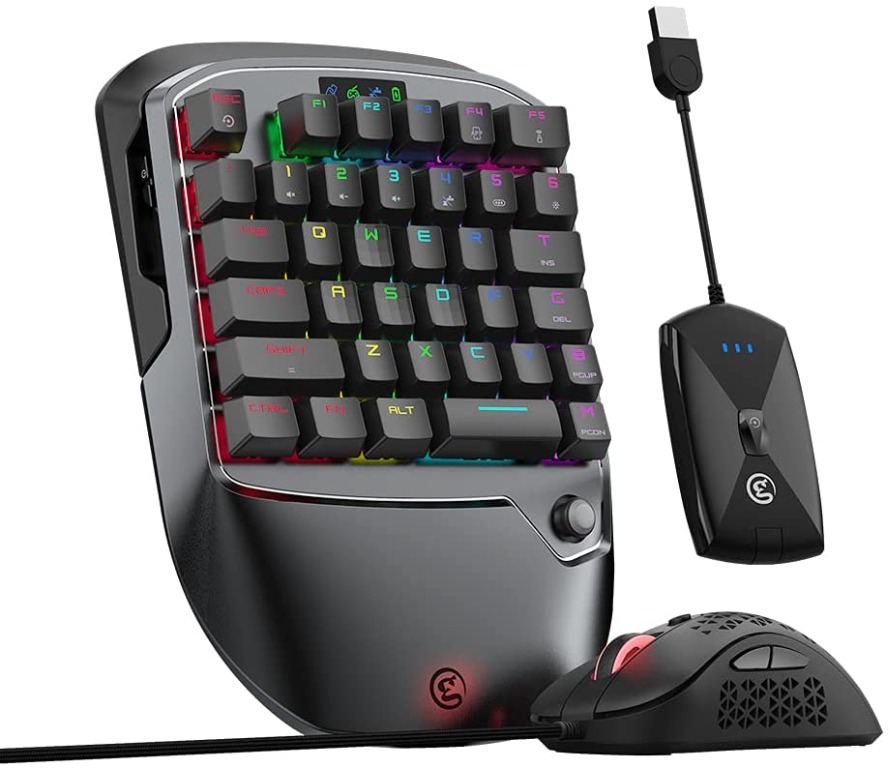 [C5356] One Hand Gaming Keyboard and Mouse adapter GameSir VX2, RGB