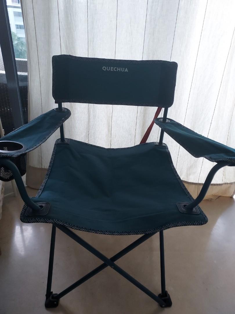 Camping table & chair (decathlon), Sports Equipment, Hiking & Camping