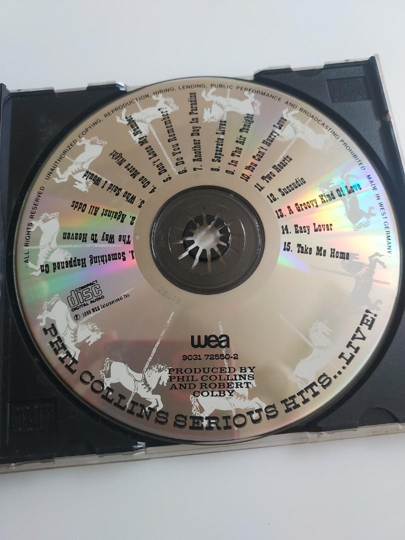 CD Phil Collins Serious Hits Live!, Hobbies & Toys, Music & Media, CDs & DVDs on Carousell