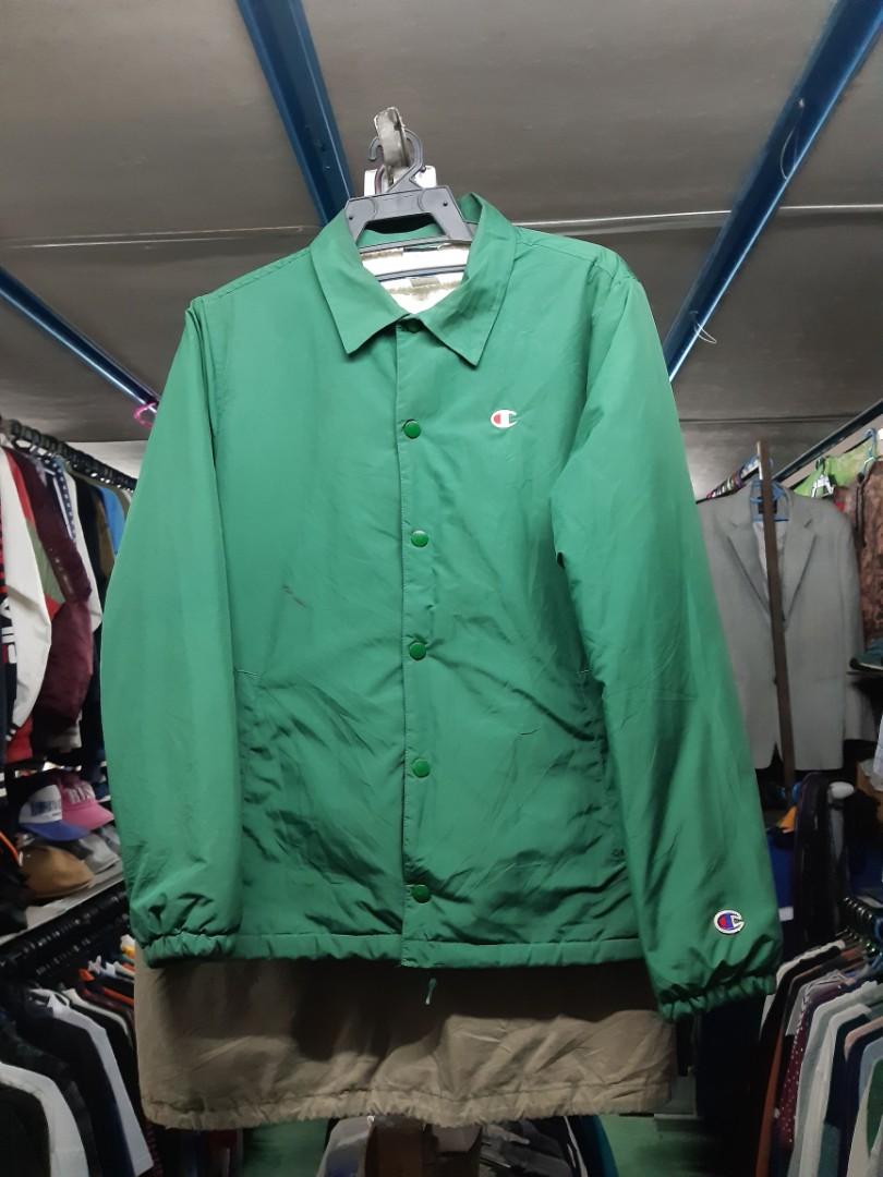 Champion coach jacket green clearance