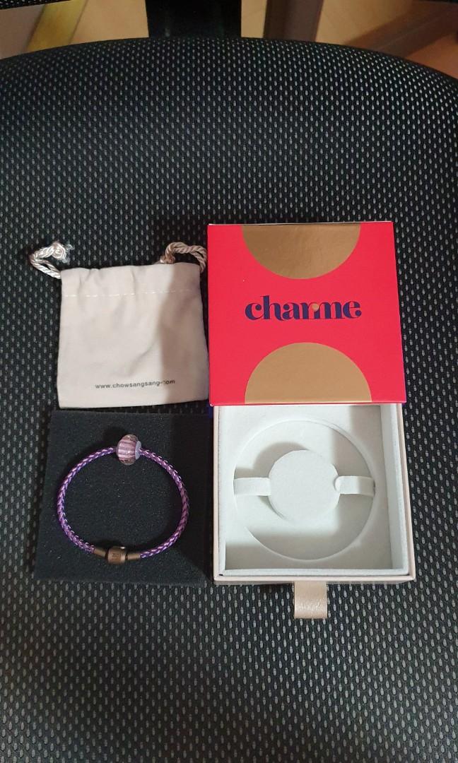 Chow Sang Sang Bracelet and Charm
