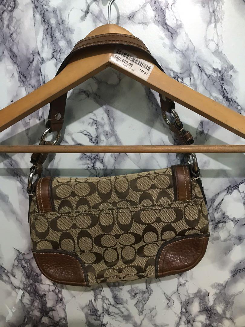 coach monogram baguette bag