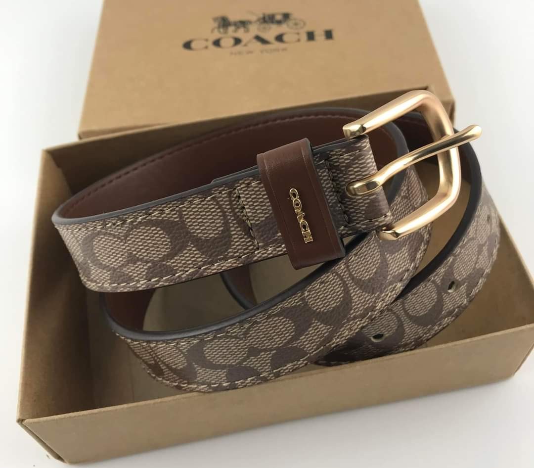 coach woven belt